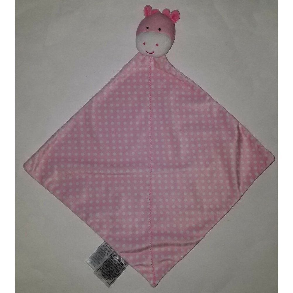 Pink Giraffe Carter's Child Mine Lovey Polka Dots